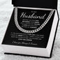 To My Husband | Cuban Link Chain | Anniversary gift, Gift for him, Gift for husband, Husband birthday, Gift from wife