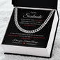 To My Soulmate Cuban Link Chain Never Forget That I Love You