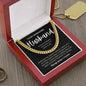To My Handsome Husband | Cuban Chain Link | Anniversary gift, Gift for him, Gift for husband, Husband birthday, Gift from wife