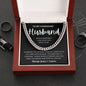 To My Handsome Husband | Cuban Chain Link | Anniversary gift, Gift for him, Gift for husband, Husband birthday, Gift from wife