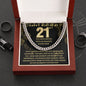 Happy 21 Birthday | Cuban Link Chain