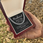 To My Husband | Cuban Link Chain | Anniversary gift, Gift for him, Gift for husband, Husband birthday, Gift from wife