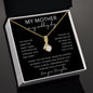 MY MOTHER | Alluring Beauty necklace | Mom Birthday Gift, Gift From Daughter, Mother Daughter Gift, Necklace For Mom, Mom Gift From Son