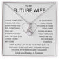 TO MY FUTURE WIFE | Alluring Beauty necklace | Soulmate gift, Anniversary gift, Gift for soulmate Wife necklace to my soulmate