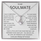 TO MY SOULMATE | Alluring Beauty necklace | Soulmate gift, Anniversary gift, Gift for soulmate Wife necklace