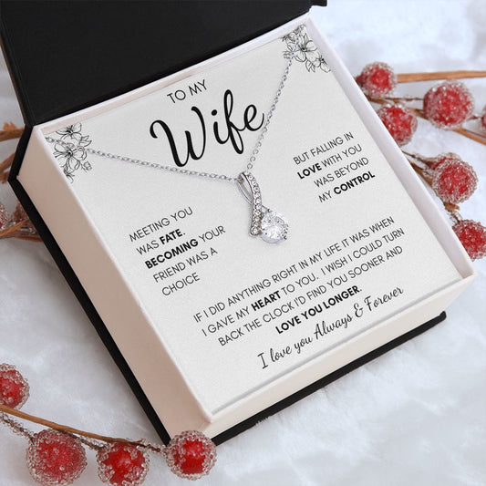 To My Wife | Alluring Beauty Necklace | I Gave My Heart To You