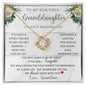 To My Beautiful Granddaughter | Love Knot Necklace