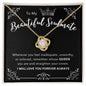 To My Beautiful Soulmate | Love Knot Necklace