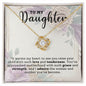 To My Daughter | Love Knot Necklace
