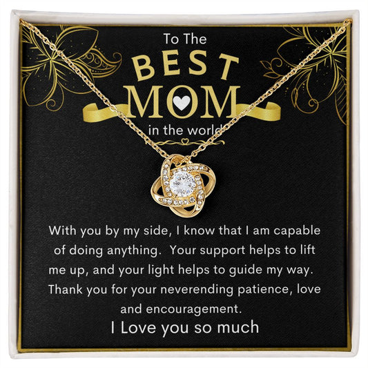 To The Best Mom in the World | Love Knot Necklace