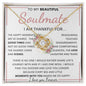 TO MY BEAUTIFUL SOULMATE | Gift for soulmate, Anniversary necklace, Gift for Wife, Birthday gift