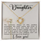 To My Daughter | Love Knot Necklace