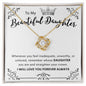 To My Beautiful Daughter | Love Knot Necklace