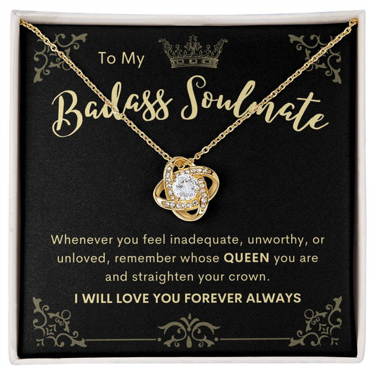 To My Badass Soulmate | Love Knot Necklace 1