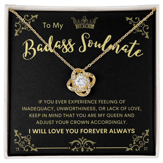 To My Badass Soulmate | Love Knot Necklace