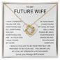 TO MY FUTURE WIFE | Love Knot Necklace | Soulmate gift, Anniversary gift, Gift for soulmate Wife necklace to my soulmate