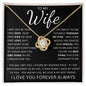 To My Wife | Love Knot Necklace