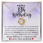Happy 18th Birthday | Love Knot Necklace