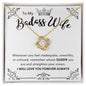 To My Badass Wife | Love Knot Necklace