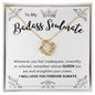 To My Badass Soulmate | Love Knot Necklace