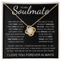To My Soulmate | Love Knot Necklace
