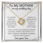 To My Mother from Son | Love Knot Necklace