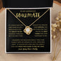 TO MY GORGEOUS SOULMATE | Love Knot Necklace | Soulmate necklace, Soulmate gift, Anniversary gift, Gift for soulmate Wife necklace