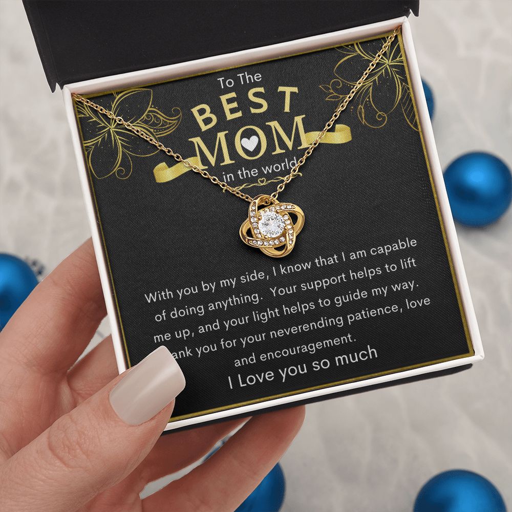 To The Best Mom in the World | Love Knot Necklace