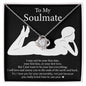 TO MY SOULMATE | Love Knot Necklace | soulmate necklace to my soulmate soulmate gift anniversary gift wife necklace gift for her wife anniversary gift for soulmate girlfriend necklace