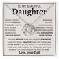 TO MY BEAUTIFUL DAUGHTER | Gift For Daughter, Birthday Gift, To My Daughter Gift, Daughter Birthday