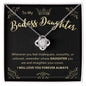 To My Badass Daughter | Love Knot Necklace