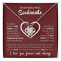 My Beautiful Soulmate | Love Knot Necklace | To My Soulmate, Gift for soulmate, Anniversary gift, Girlfriend necklace, Gift for wife, Birthday gift