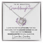 To My Beautiful Granddaughter | Love Knot Necklace | Precious From Grandma