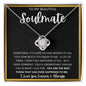 TO MY BEAUTIFUL SOULMATE | Love Knot Necklace | Anniversary gift, Gift from husband, Wife birthday gift, Wife anniversary, Gift for wife