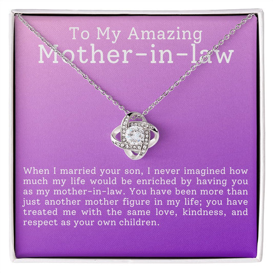 To My Amazing Mother-in-Law | Love Knot Necklace