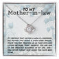 To My Mother-in-Law | Love Knot Necklace