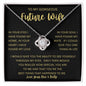 TO MY GORGEOUS FUTURE WIFE | Love Knot Necklace | To My Wife, Gift for wife, Anniversary gift, Necklace for wife, Birthday gift, Wife gift ideas