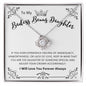 To My Badass Bonus Daughter | Love Knot Necklace