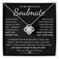 TO MY BEAUTIFUL SOULMATE | Love Knot Necklace | Anniversary gift, Gift from husband, Wife birthday gift, Wife anniversary, Gift for wife, Wife necklace