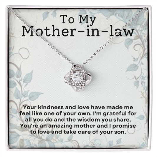 To My Mother-in-Law | Love Knot Necklace
