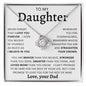 TO MY DAUGHTER FROM DAD | Love Knot Necklace | Daughter Birthday, Gift From Dad, Dad To Daughter Gift, Daughter Father Gift