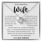 TO MY BEAUTIFUL WIFE | Love Knot Necklace | Anniversary gift Gift from husband Wife birthday gift Wife anniversary Gift for wife