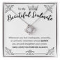 To My Beautiful Soulmate | Love Knot Necklace