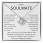 TO MY SOULMATE | Love Knot Necklace | Wife anniversary girlfriend necklace to Gift for soulmate gift for her
