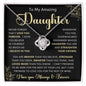 To My Amazing Daughter | Love Knot Necklace