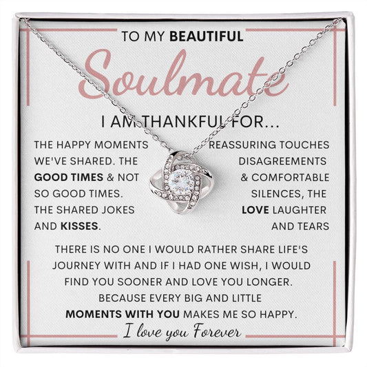 To My Beautiful Soulmate | Gift for soulmate, Anniversary necklace, Gift for Wife, Birthday gift