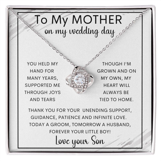 To My Mother from Son | Love Knot Necklace