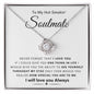 TO MY HOT SMOKIN' SOULMATE | Love Knot Necklace | Gift for soulmate, Anniversary gift, Girlfriend necklace, Gift for wife, Birthday gift