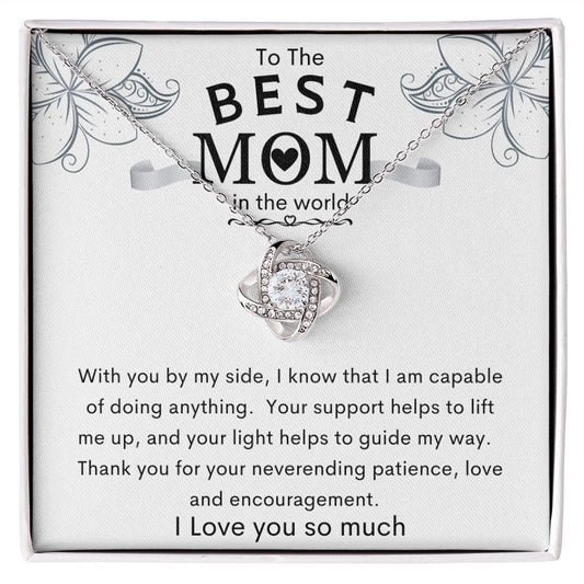 To the Best Mom in the World | Love Knot Necklace