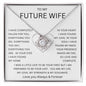 TO MY FUTURE WIFE | Love Knot Necklace | Soulmate gift, Anniversary gift, Gift for soulmate Wife necklace to my soulmate